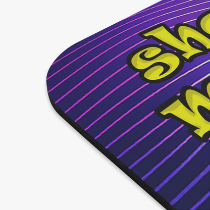 shoot the moon again - Mouse Pad (Rectangle) (purple wave)