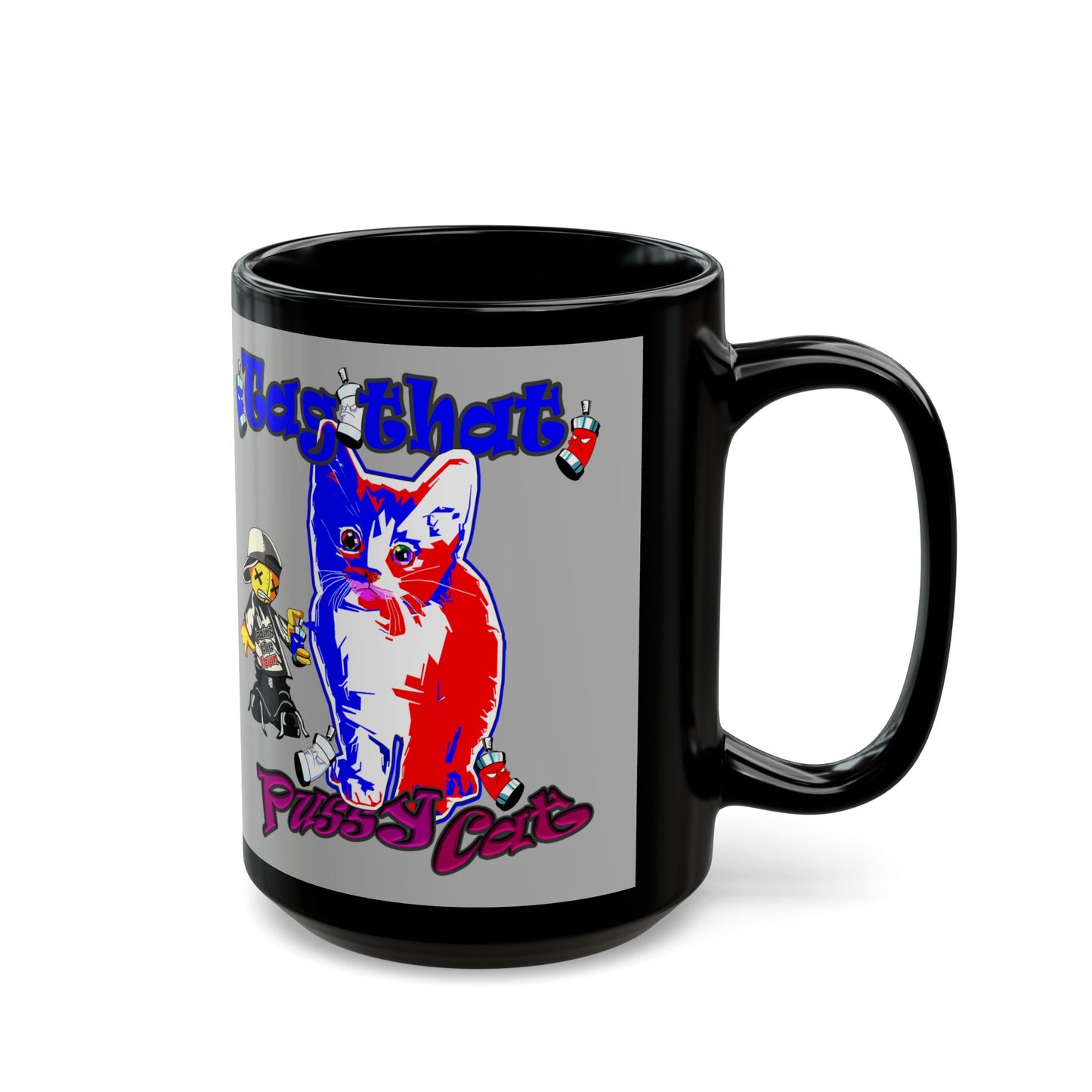tag that - Black Mug (light grey)