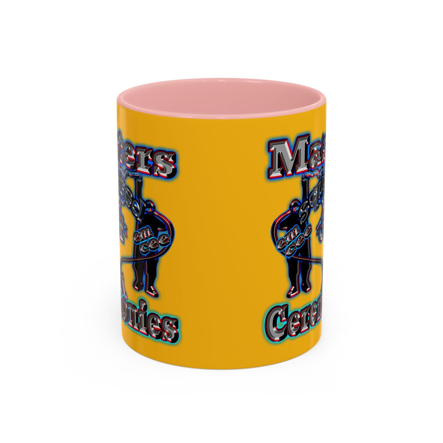 em cee squared - Accent Mug (yellow)