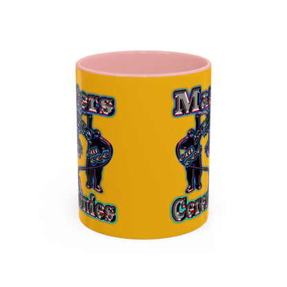 em cee squared - Accent Mug (yellow)