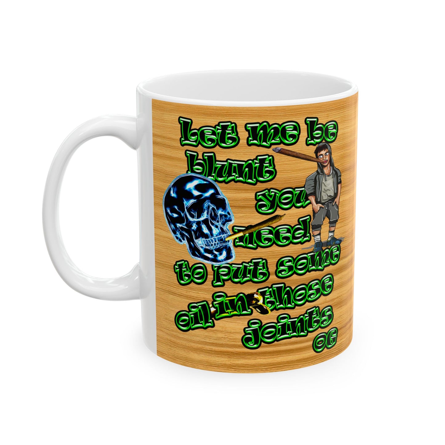 og - White Mug (butterscotch wood finish)