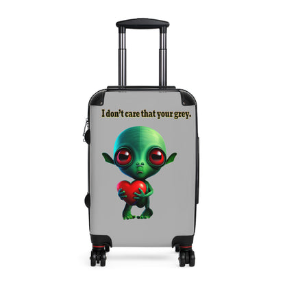 I don't care that your grey - Suitcase (light grey)