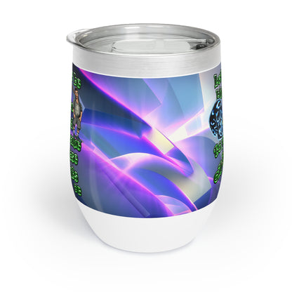 og - Chill Wine Tumbler (grey-pink wave)