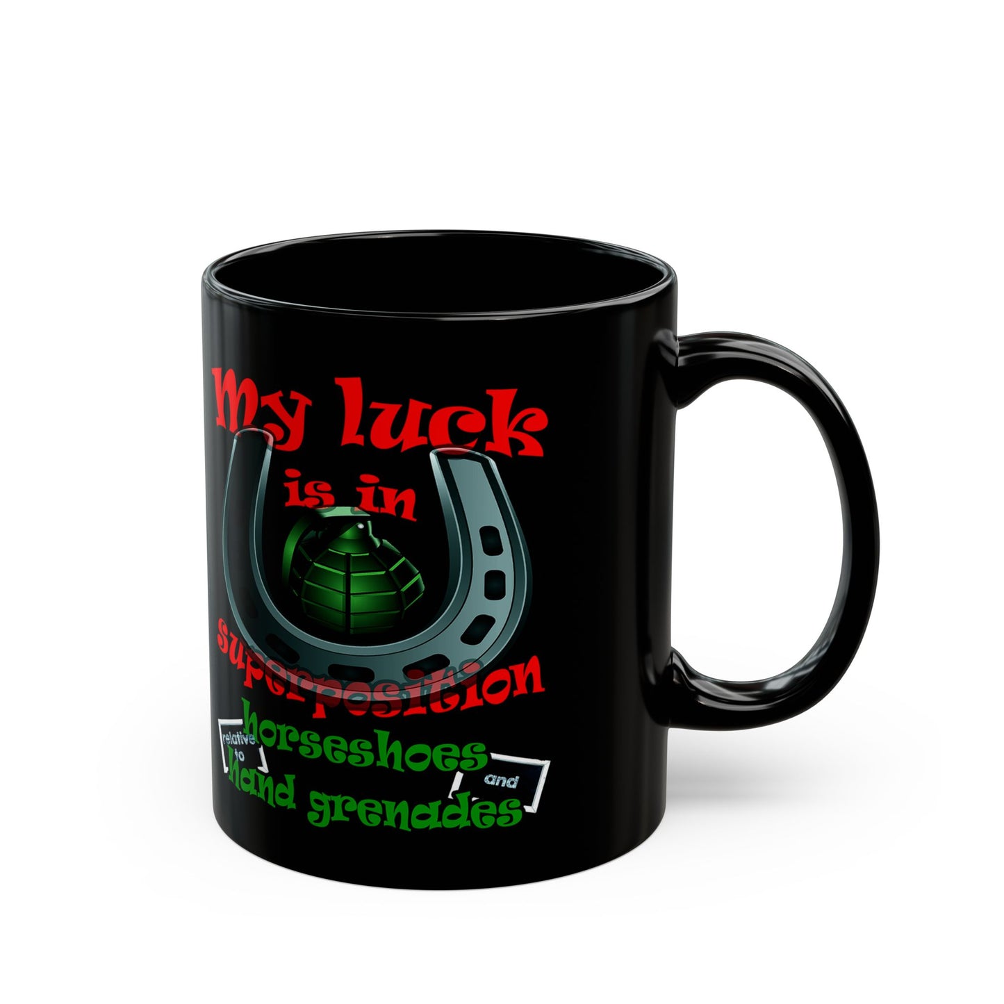 my luck - Black Mug (black)