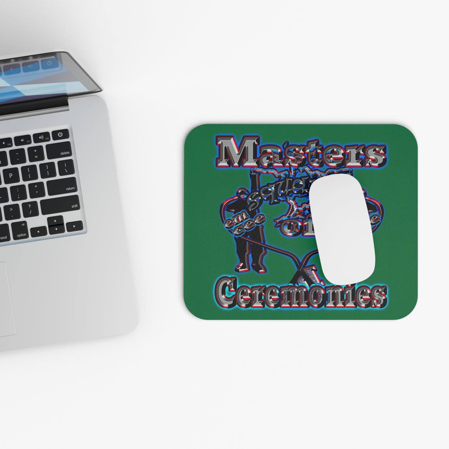 em cee squared - Mouse Pad (Rectangle) (dark green)