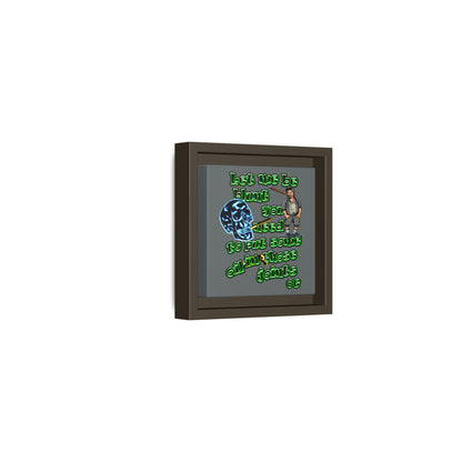 og - framed canvas art (dark grey)