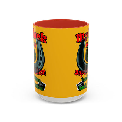 my luck - Accent Mug (yellow)