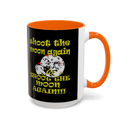 shoot the moon again - Accent Mug (black)