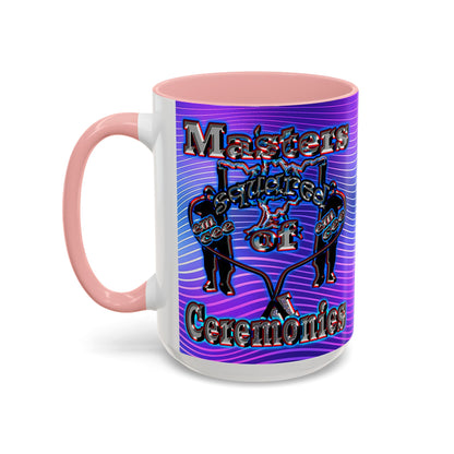 em cee squared - Accent Mug (purple wave)