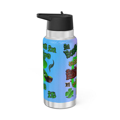 celtics logo - Gator Tumbler, 32oz  (light blue-purple wave)
