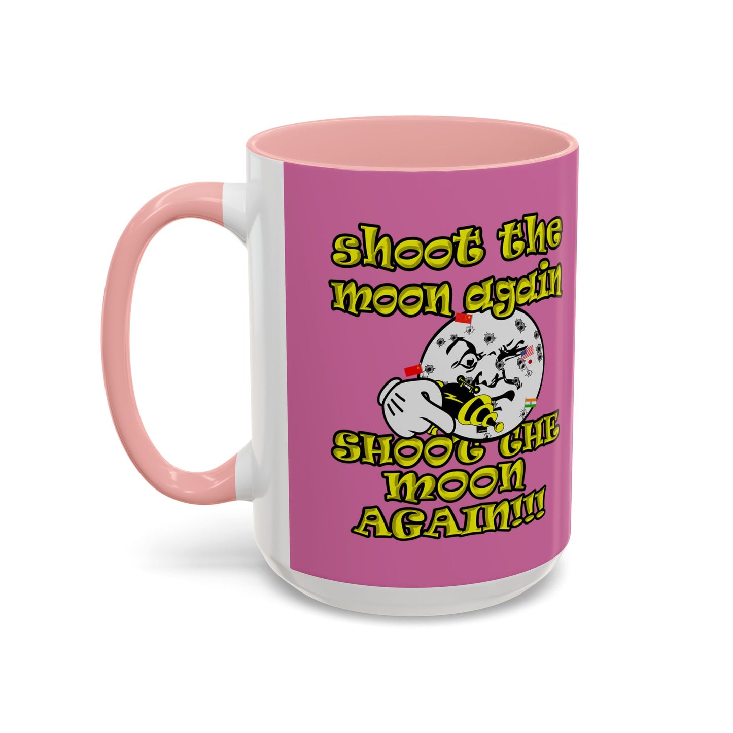 shoot the moon again - Accent Mug (light pink)