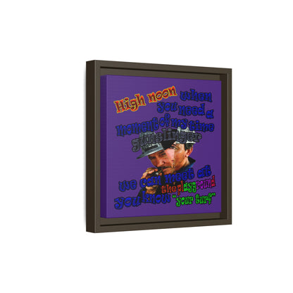 high noon - framed canvas art (purple)