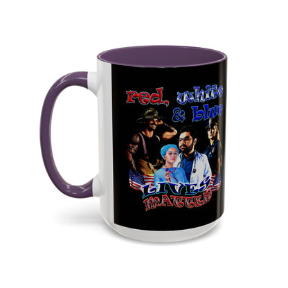 rw&b lives matter - Accent Mug (black)