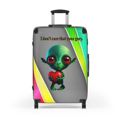 I don't care that your grey - Suitcase (rainbow split)
