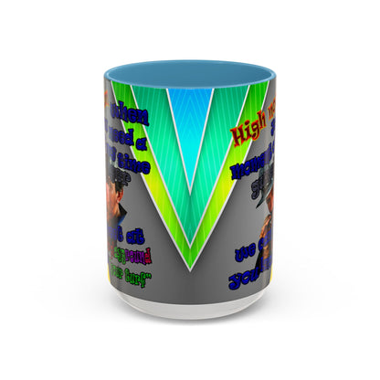 high noon - Accent Mug (rainbow split)
