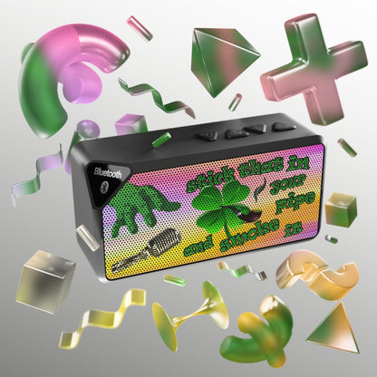 stick that in your pipe and smoke it - Jabba Bluetooth Speaker (color blur)