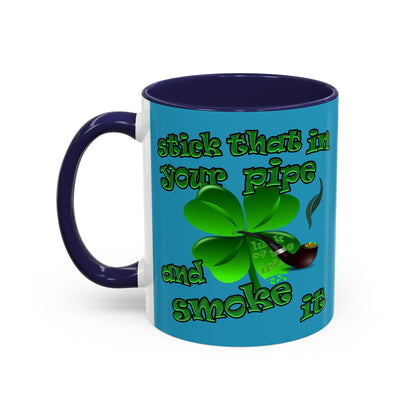 celtics logo - Accent Mug (turquoise)