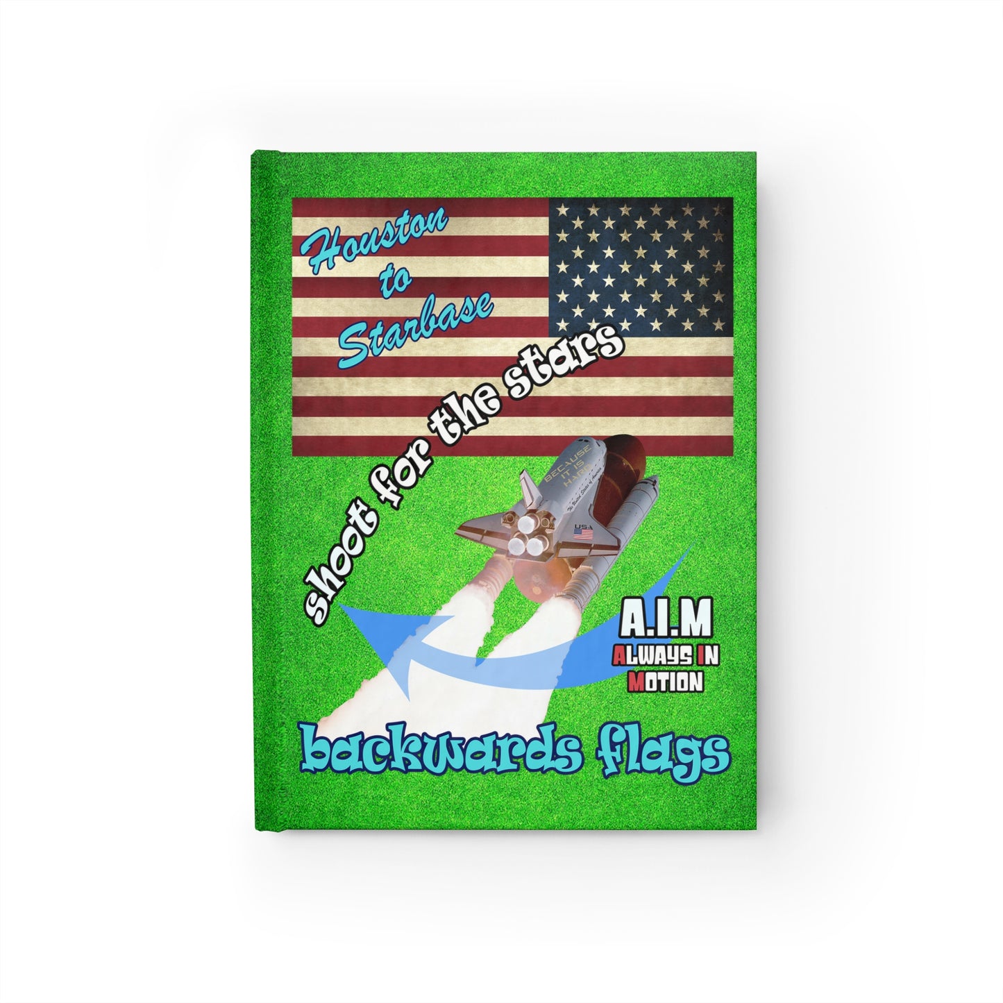 shoot for the stars - journal-lined (green turf)