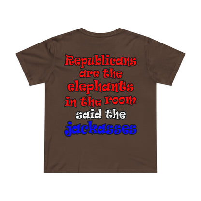 donkeys and elephants - Women’s Maple Tee