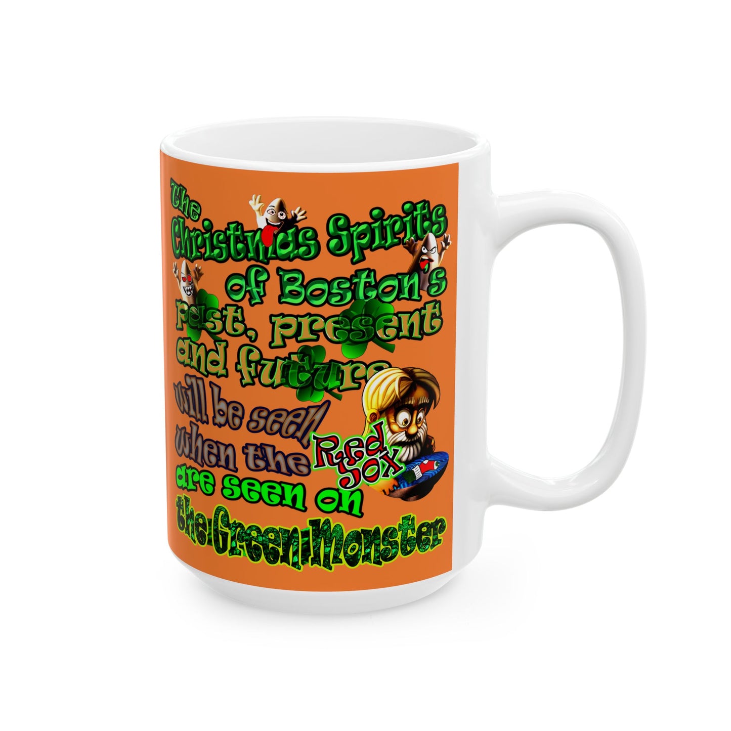 christmas spirits of boston - White Mug (crusta)