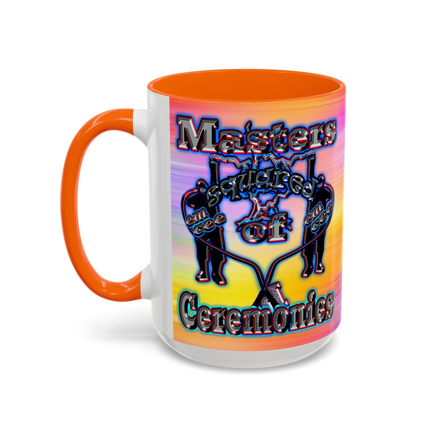 em cee squared - Accent Mug (color blur)