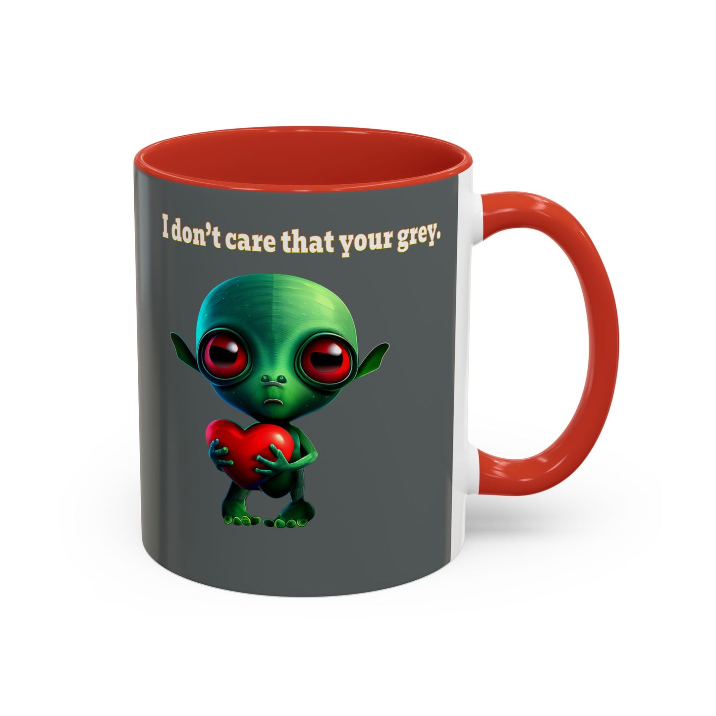 I don't care that your grey - Accent Mug (dark grey)