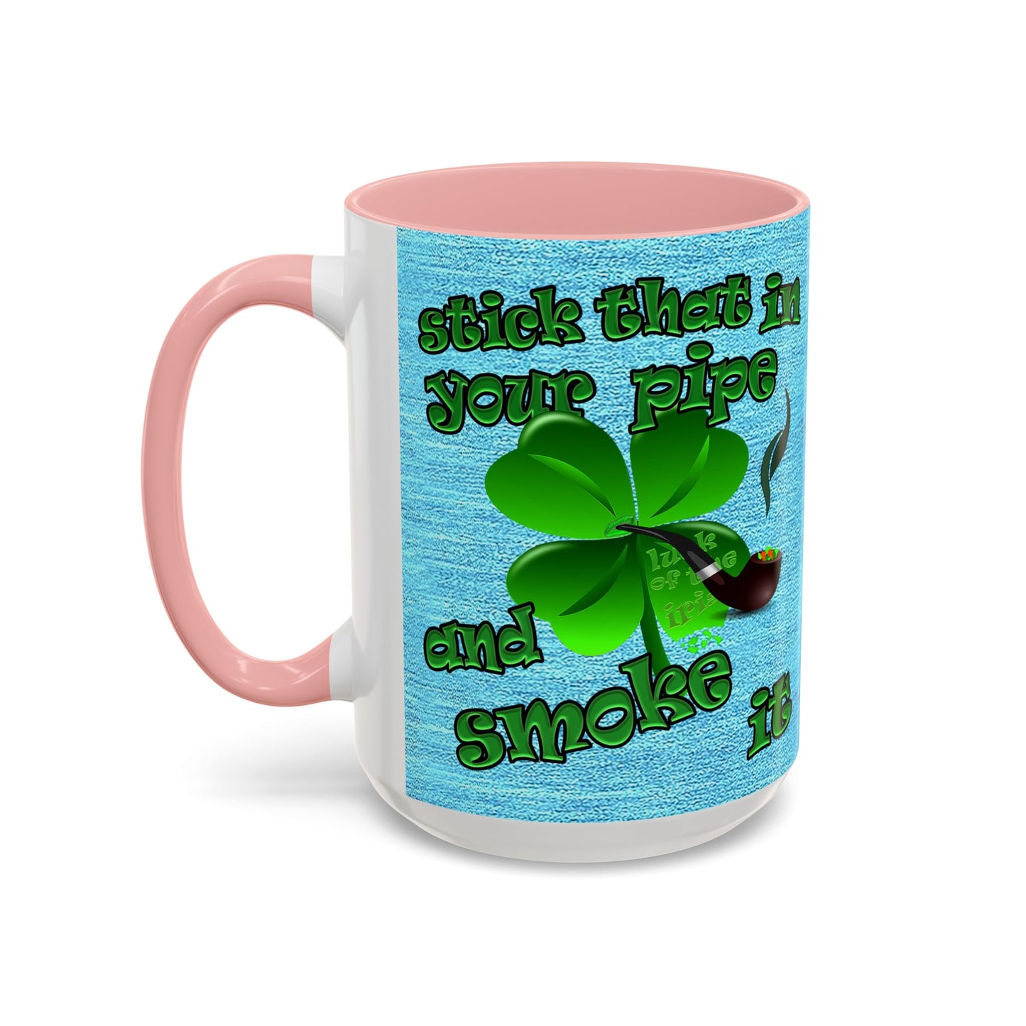 celtics logo - Accent Mug (faded blue)