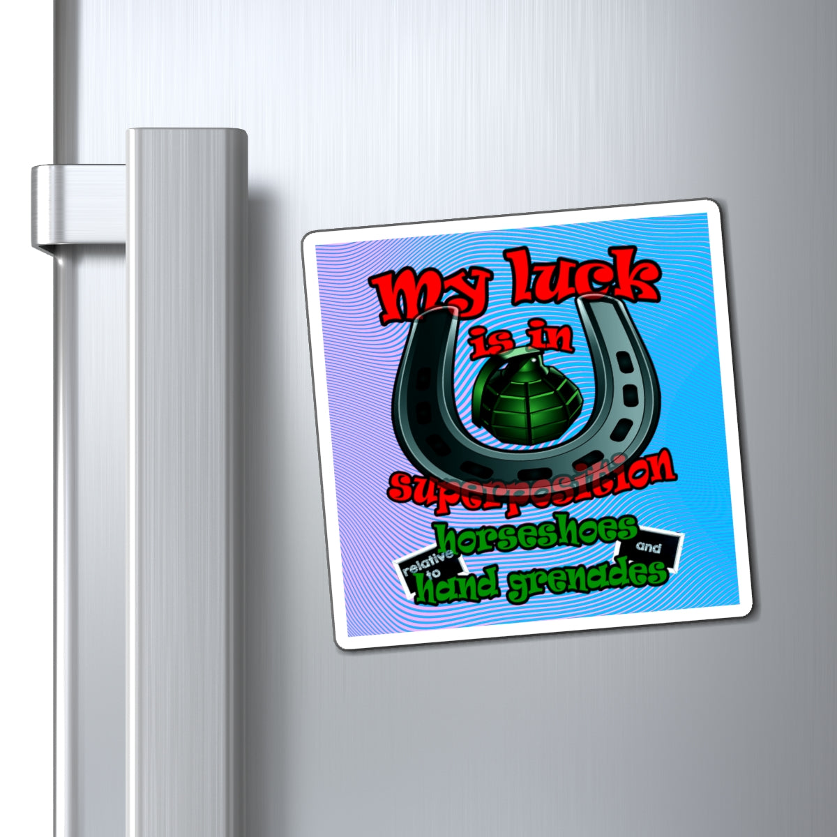 my luck - Magnets - (light blue-purple wave)