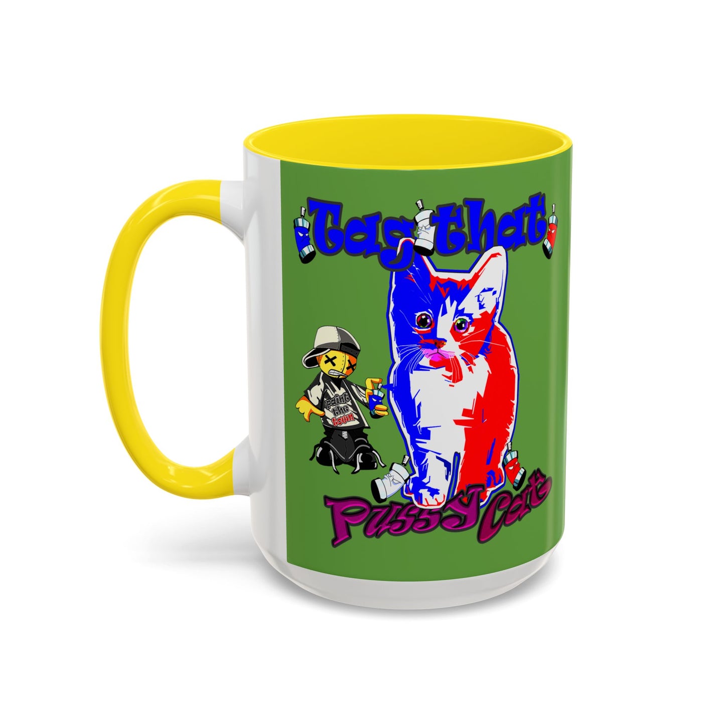 tag that - Accent Mug (green)