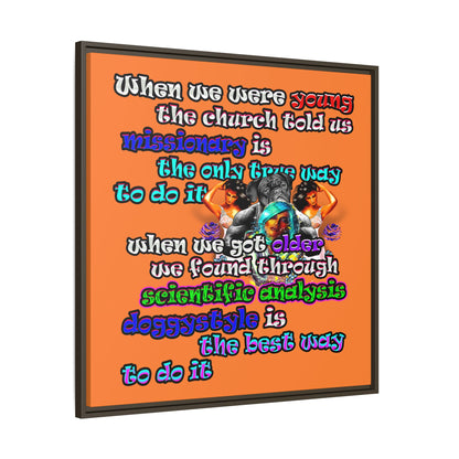 doggystyle - framed canvas art (crusta)