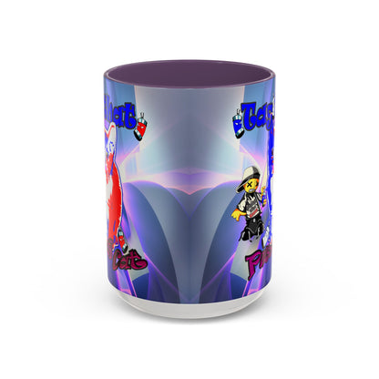 tag that - Accent Mug (grey-pink wave)