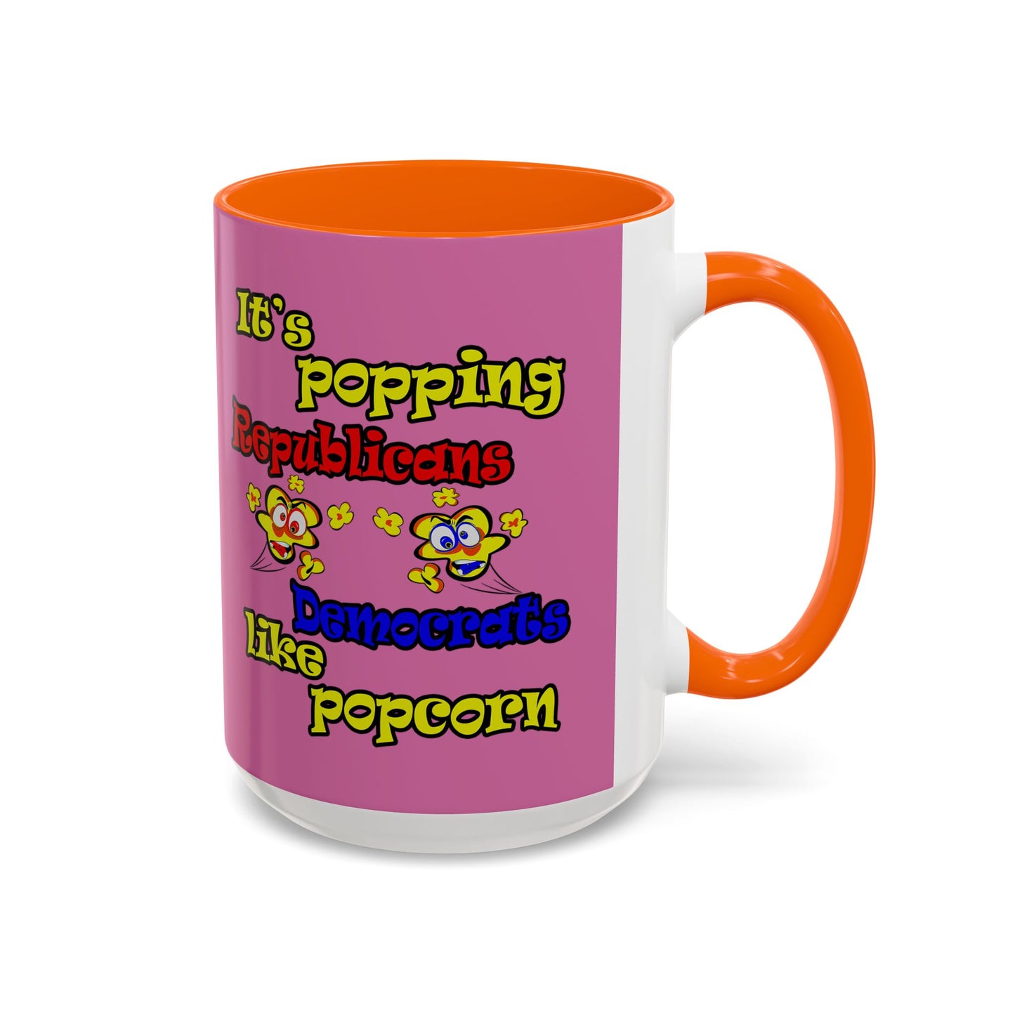 popping like popcorn - Accent Mug (light pink)