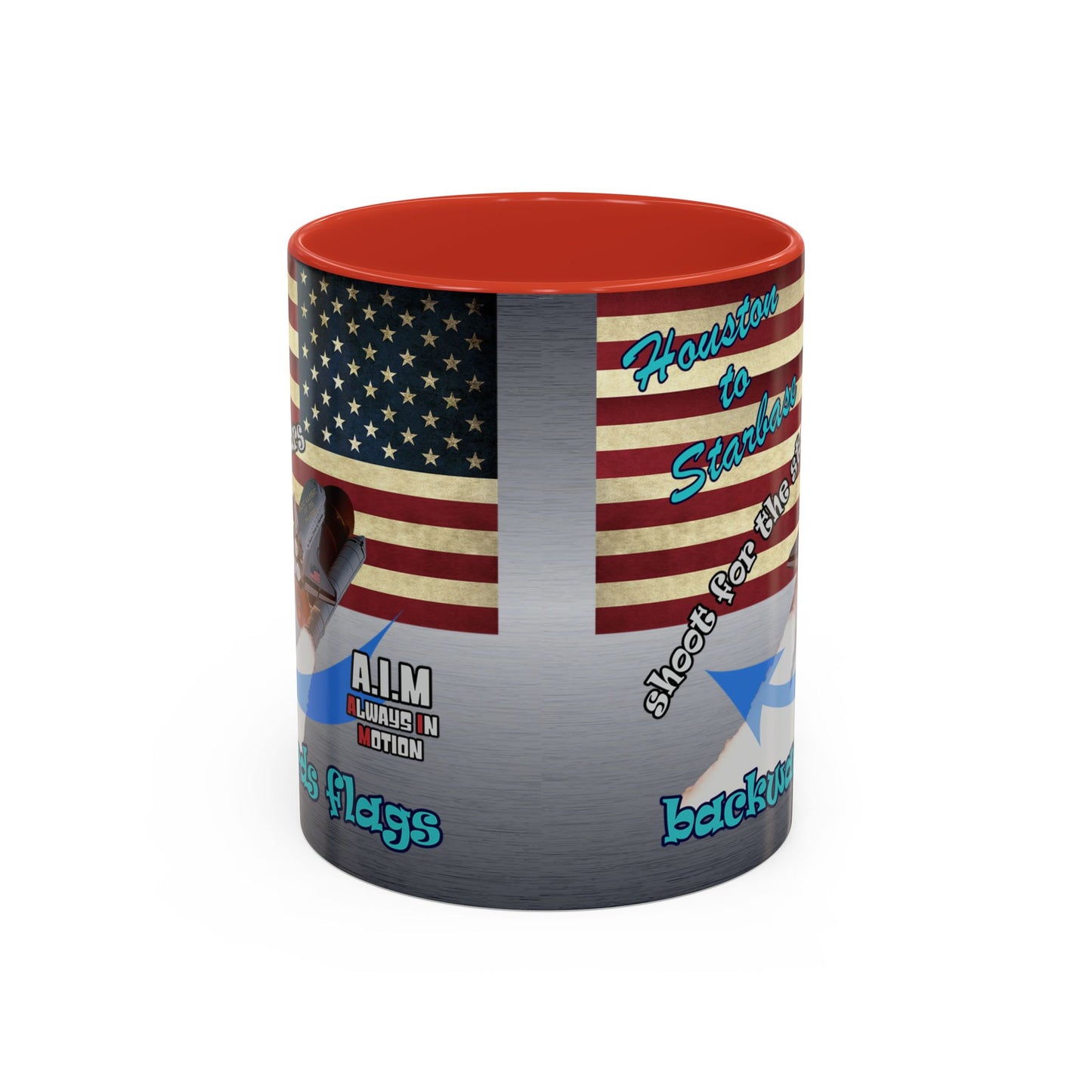 shoot for the stars - Accent Mug (brushed nickel)