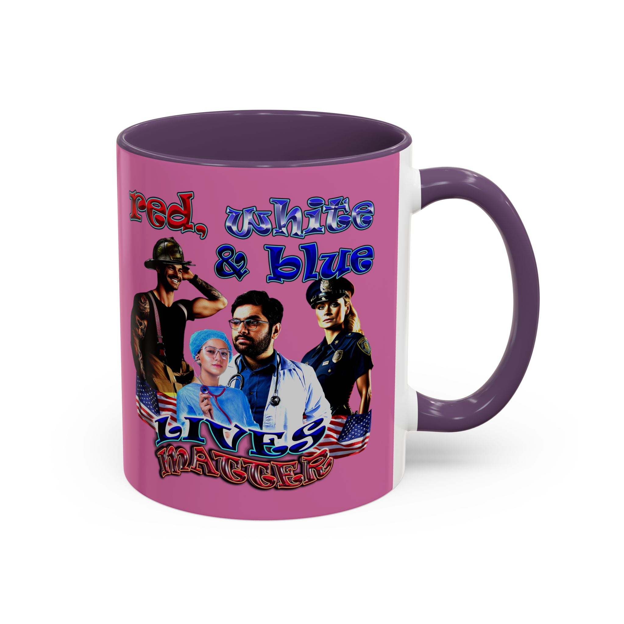 rw&b lives matter - Accent Mug (light pink)