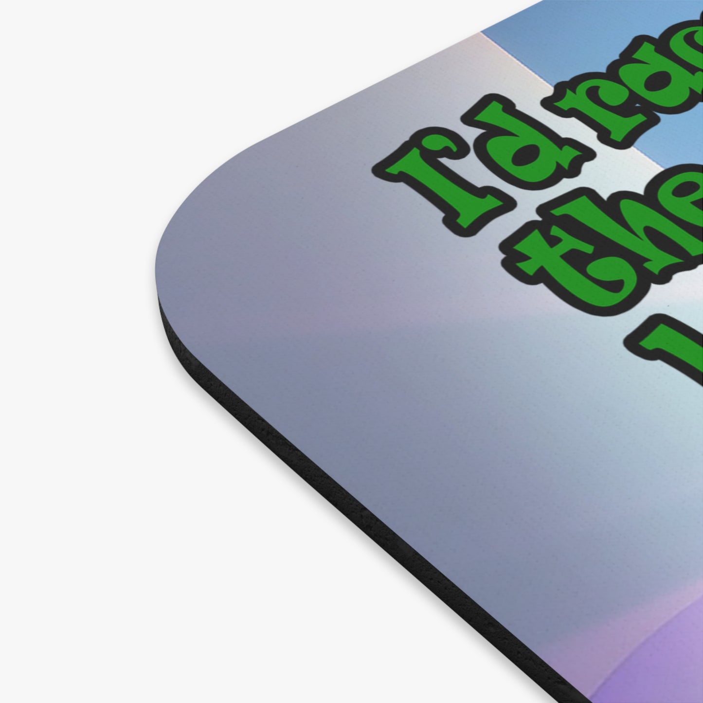 turtle race - Mouse Pad (Rectangle) (grey-pink wave)