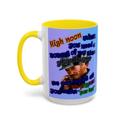 high noon - Accent Mug (light blue-purple wave)