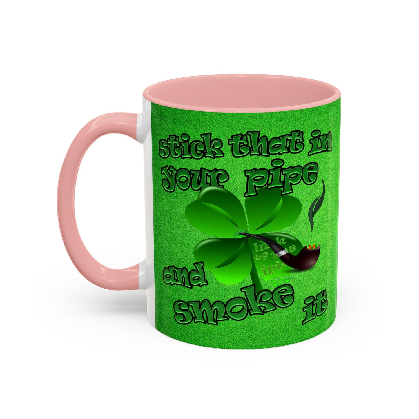 celtics logo - Accent Mug (green turf)