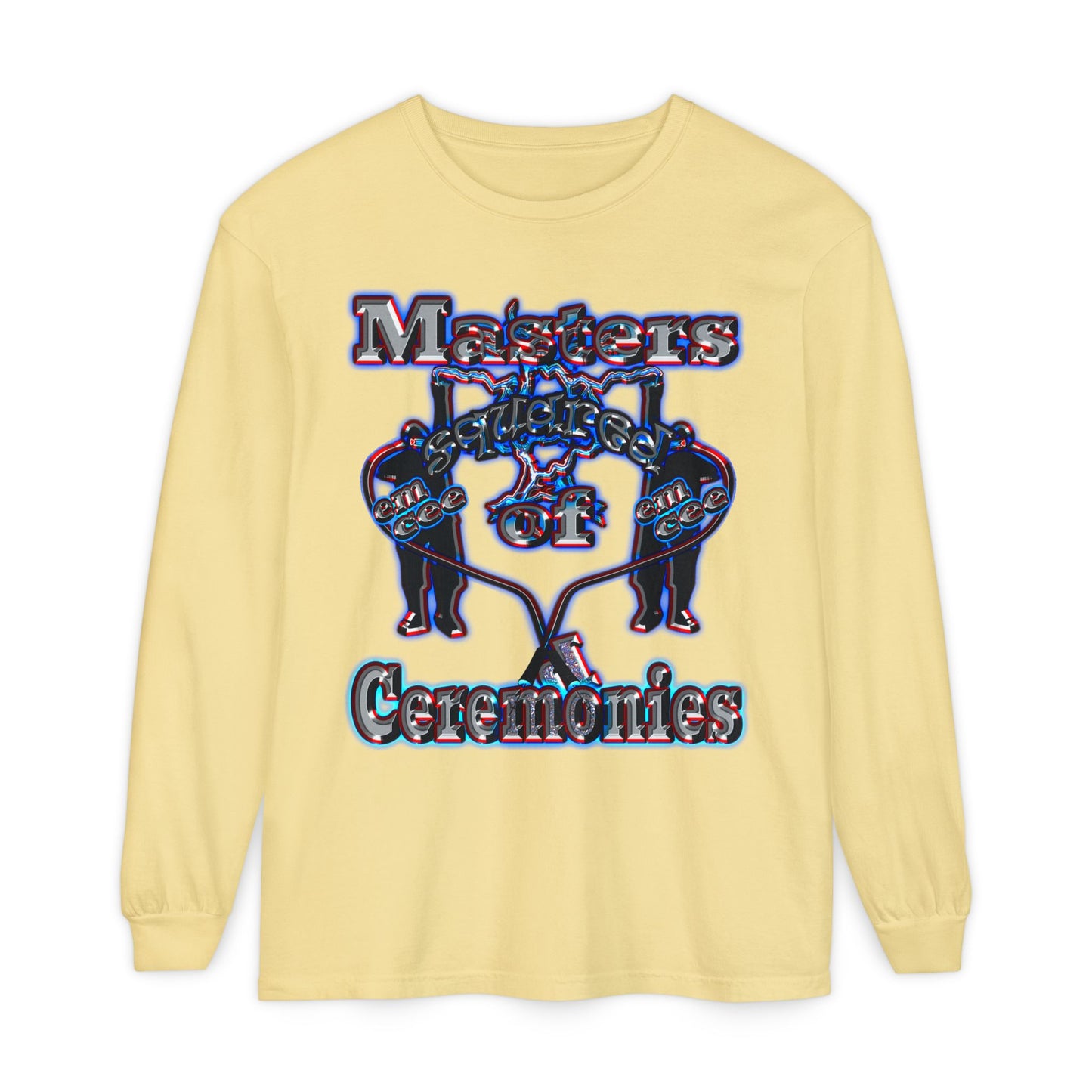 em cee squared - Unisex Garment-dyed Long Sleeve T-Shirt