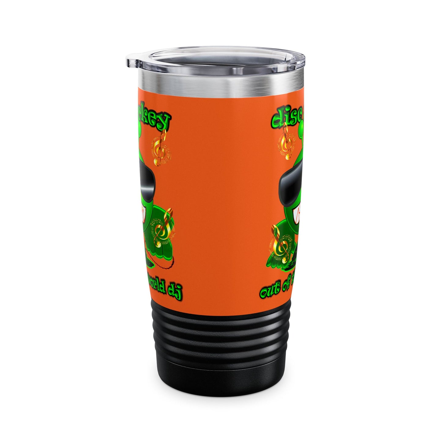 disc jockey - Ringneck Tumbler, 20oz (orange)