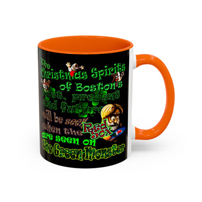 christmas spirits of boston - Accent Mug (black)