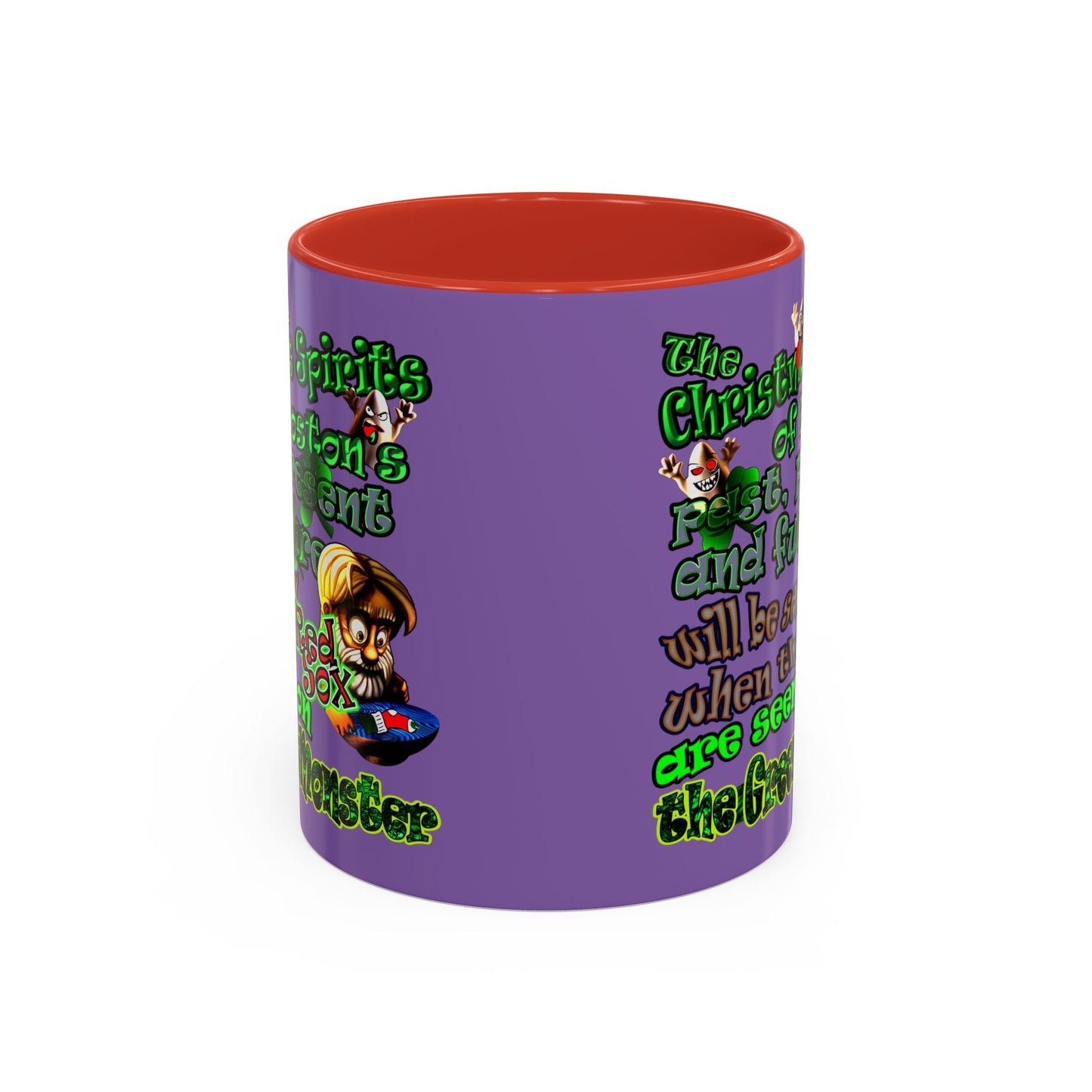 christmas spirits of boston - Accent Mug (light purple)