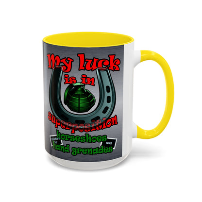 my luck - Accent Mug (brushed nickel)