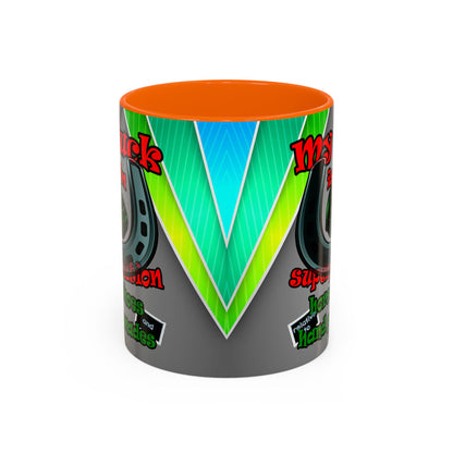 my luck - Accent Mug (rainbow split)