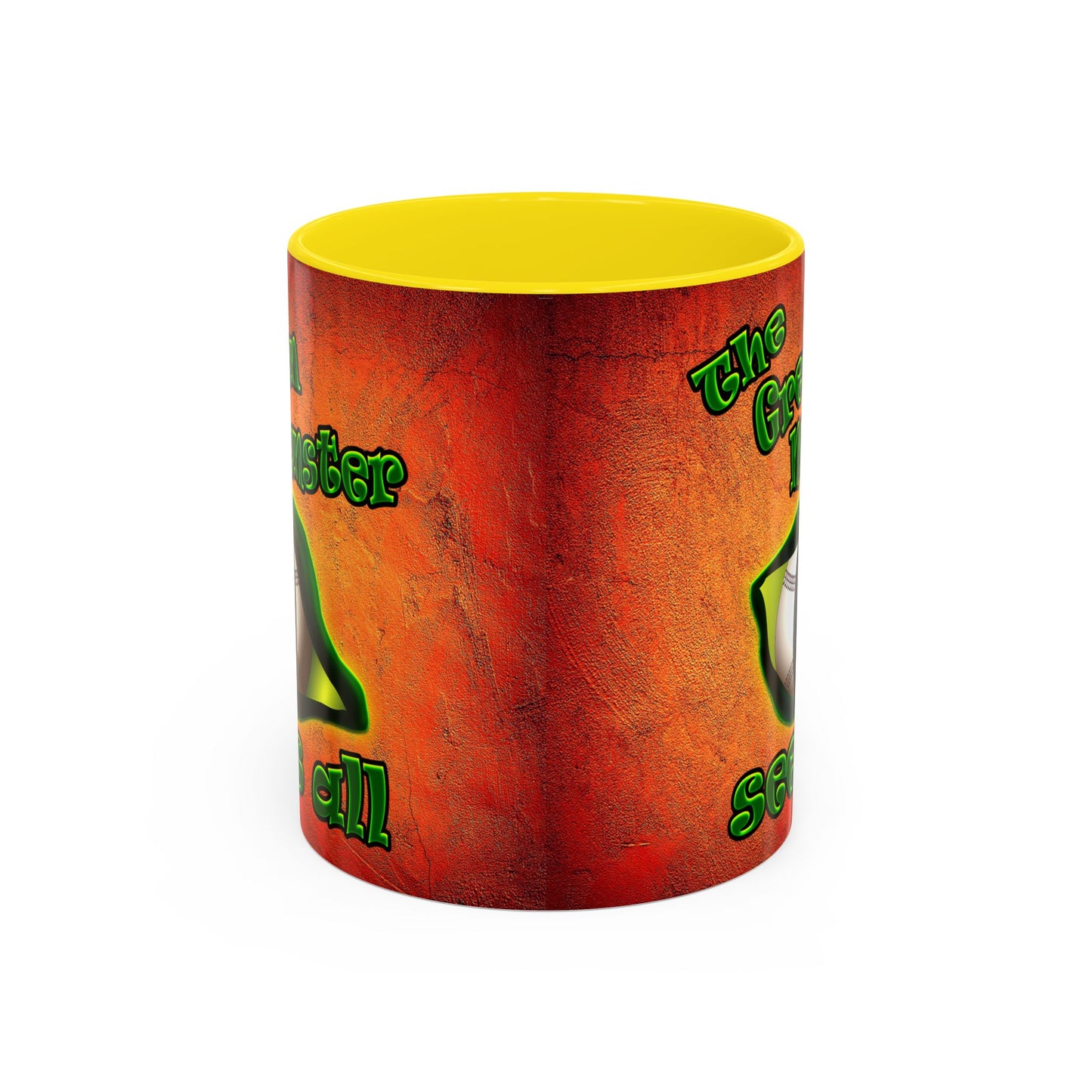 green monster - Accent Mug (burnt orange)