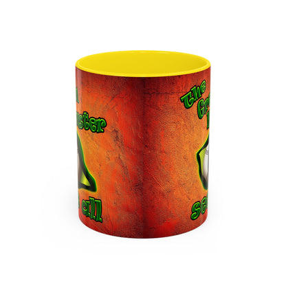green monster - Accent Mug (burnt orange)