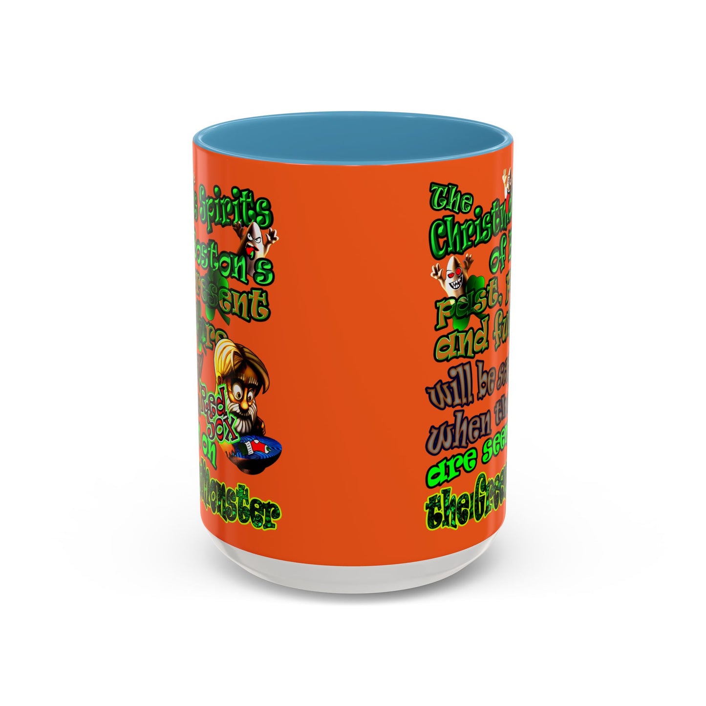 christmas spirits of boston - Accent Mug (orange)