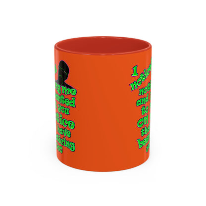 noticed you noticing - Accent Mug (orange)