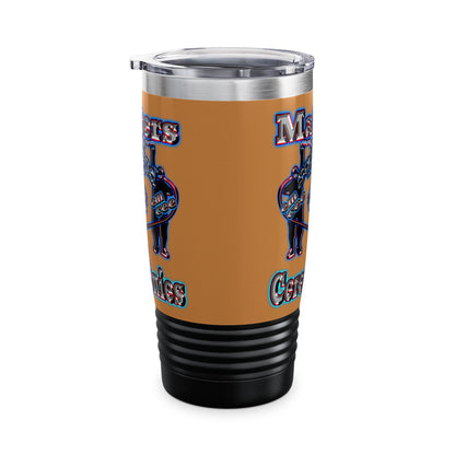 em cee squared - Ringneck Tumbler, 20oz (light brown)