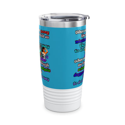 doggystyle - Ringneck Tumbler, 20oz (turquoise)