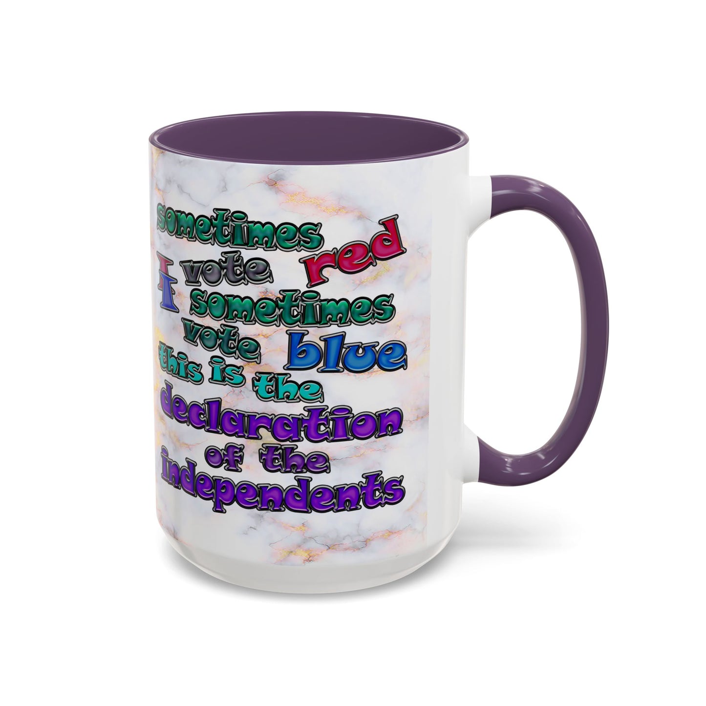 declaration of the independents - Accent Mug (white marble)
